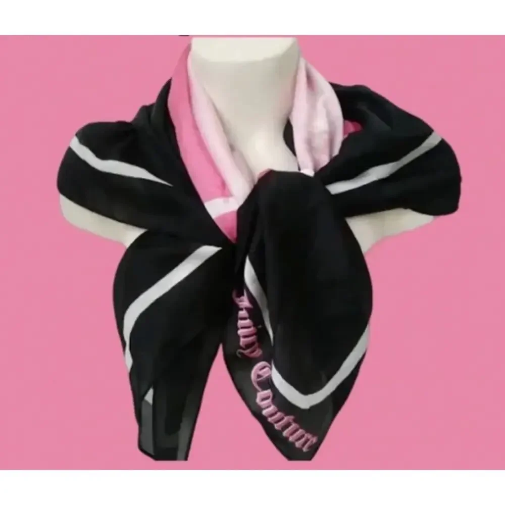Juicy Couture Logo Silky Large Square Scarf New with Tags